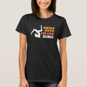 Camiseta Revisa Mi Mano De Pie Acrobacias Gimnasta Gimnasia