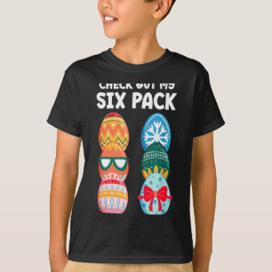 Camiseta Revisa Mi Six Pack Divertido Huevo De Pascua Abs E