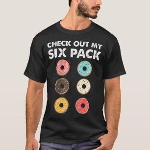 Camiseta Revisa Mi Six Pack Donuts Divertidos Fitness Gimna