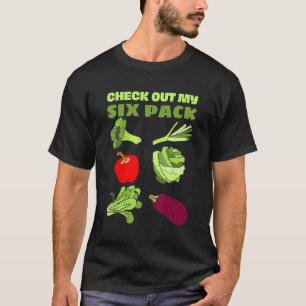 Camiseta Revisa Mi Six Pack Fans Veganos Vegetarianos