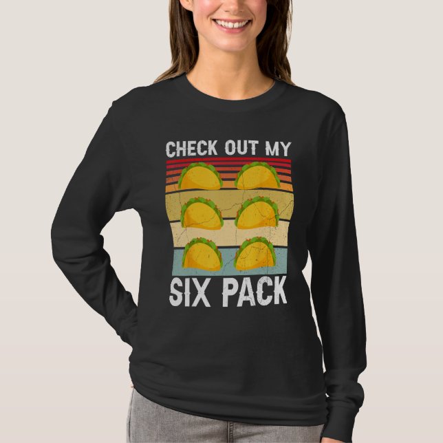 Camiseta Revisa Mi Taco De Six Pack (Anverso)