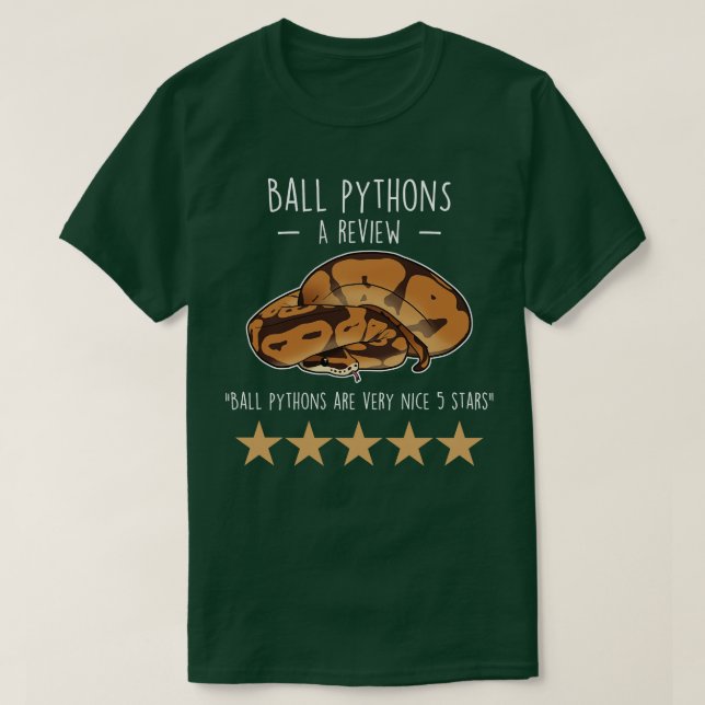 Camiseta Revisión de Ball Python (Diseño del anverso)