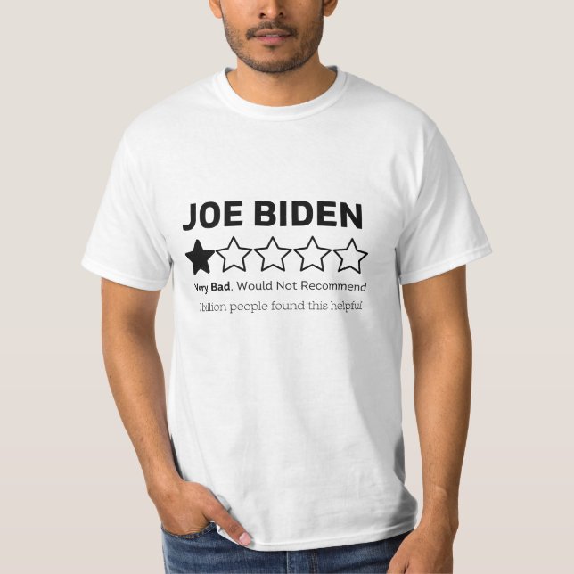 Camiseta Revisión de la clasificación por estrellas Biden H (Anverso)