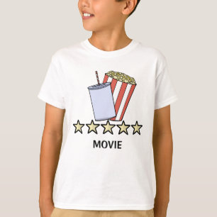 Camiseta Revisión de película de palomitas de maíz personal
