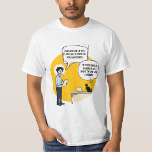 Camiseta Revisión de rendimiento divertida meme del gato de