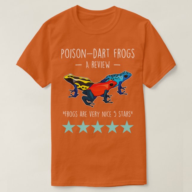 Camiseta Revisión de veneno Dart Frog (Diseño del anverso)