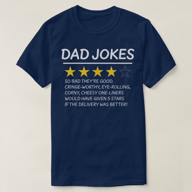 Camiseta Revisión del Chiste de papá (Diseño del anverso)