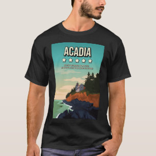 Camiseta Revisión del Parque Nacional Acadia de 5 estrellas