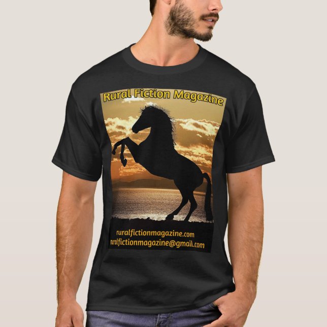 Camiseta Revista de Ficción Rural (caballo de cría con pues (Anverso)