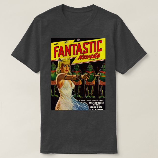 Camiseta Revista de novelas fantásticas (Diseño del anverso)