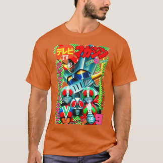 Camiseta Revista de TV Gran Mazinger Kamen Rider de los año