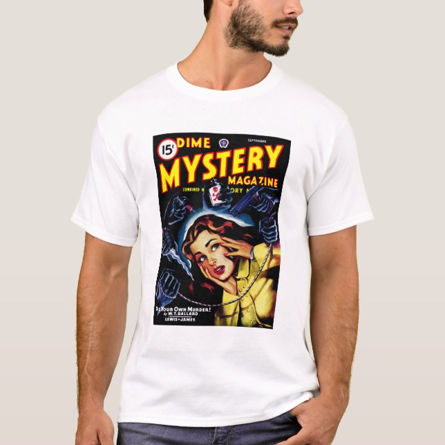 Camiseta revista Dime Mystery (sep, 1946) (Anverso)
