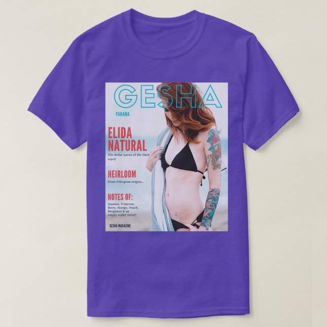 Camiseta Revista Gesha de Panamá (Diseño del anverso)