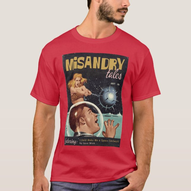 Camiseta Revista MISANDRY TALES con Make Me a Space  (Anverso)