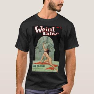 Camiseta Revista Vintage Weird Tales Rituales Extraños en C