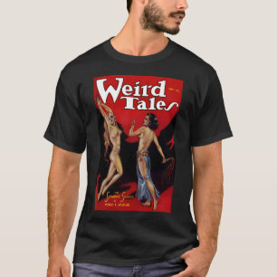 Camiseta Revista Vintage Weird Tales sangre dorada