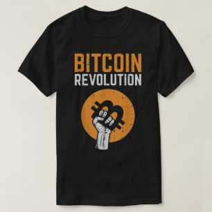 Camiseta Revolución de Bitcoin Diseño Crypto