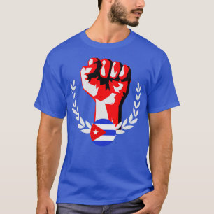Camiseta Revolución de Cuba: Revolución de la bandera azul