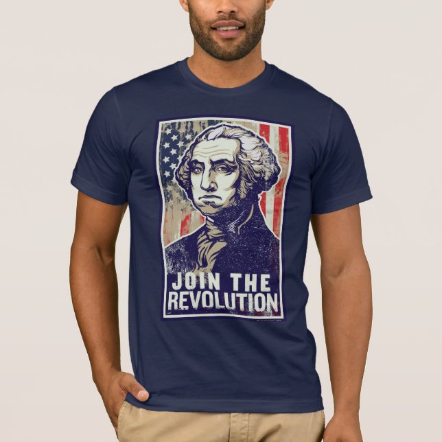 Camiseta Revolución de George Washington (Anverso)