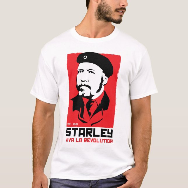 Camiseta Revolución de James Starley (Anverso)