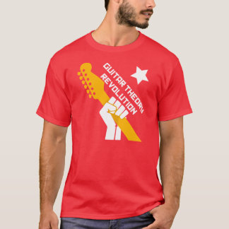 Camiseta Revolución de la teoría de la guitarra - rojo