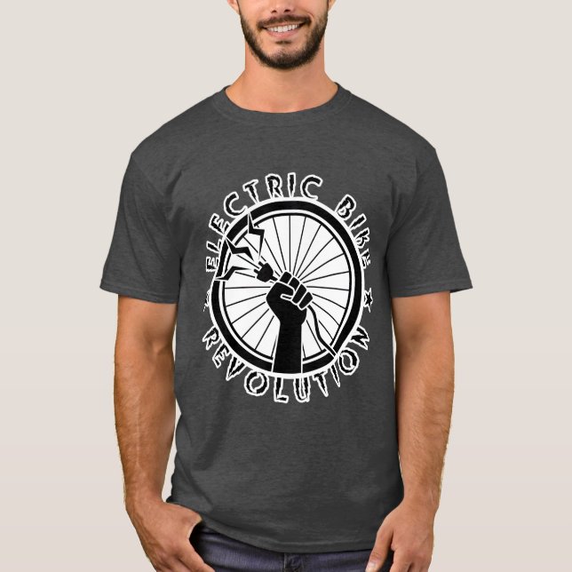 Camiseta Revolución de las bicicletas eléctricas (Anverso)