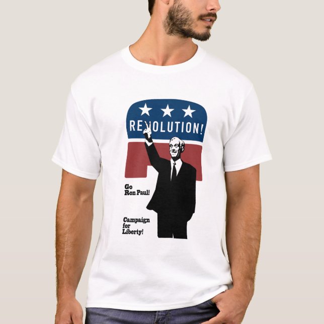 Camiseta ¡Revolución de Ron Paul! (Anverso)