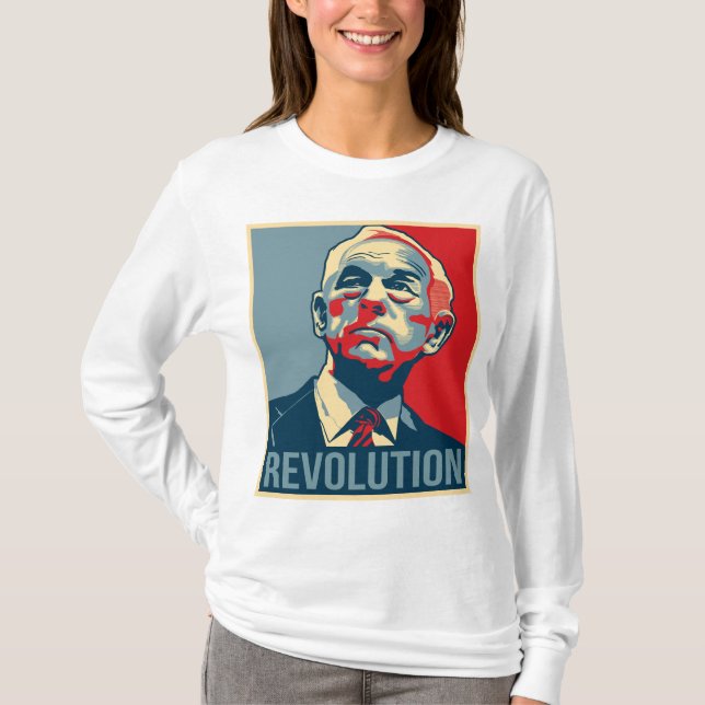 Camiseta Revolución de Ron Paul (Anverso)
