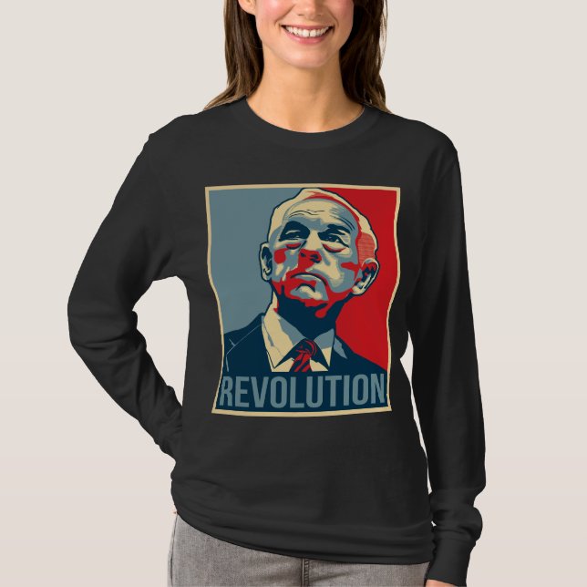 Camiseta Revolución de Ron Paul (Anverso)