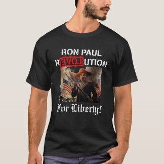 Camiseta ¡Revolución de Ron Paul para la libertad!