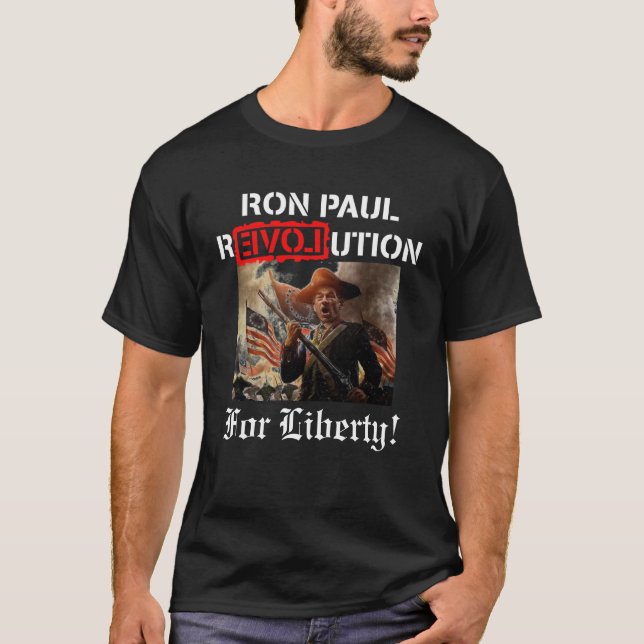 Camiseta ¡Revolución de Ron Paul para la libertad! (Anverso)