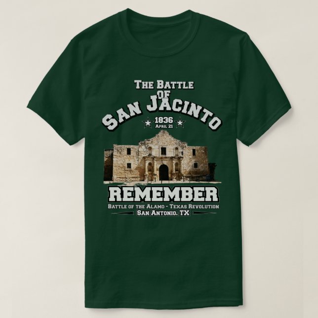 Camiseta Revolución de Texas San Jacinto (Diseño del anverso)