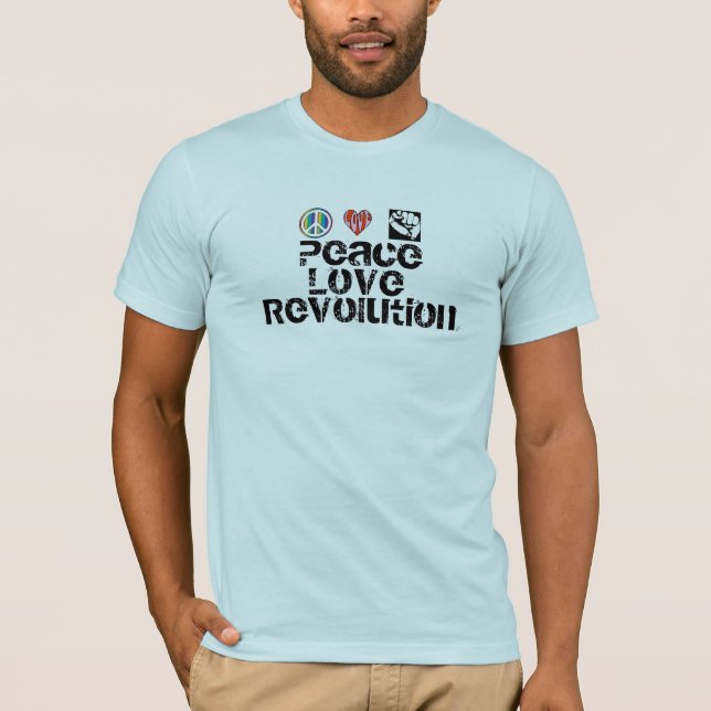 Camiseta Revolución del amor de la paz (Anverso)