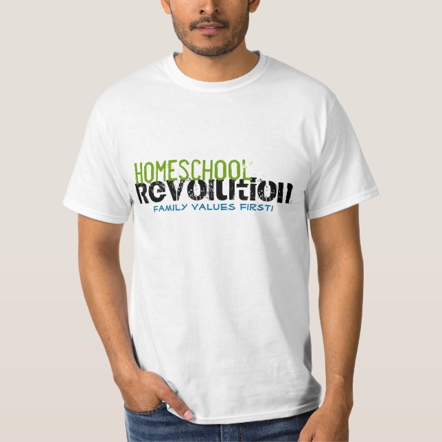 Camiseta Revolución del colegio doméstico - ¡Primero los va (Anverso)