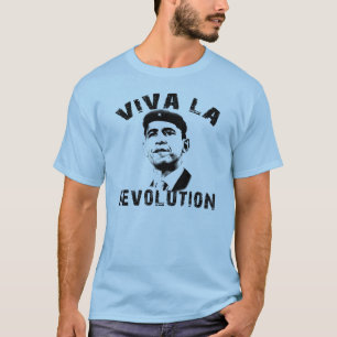 Camiseta ¡Revolución del La de Viva! Revolución de Obama