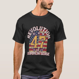 Camiseta Revolución Del Sentido Común Trump 47 Presidente