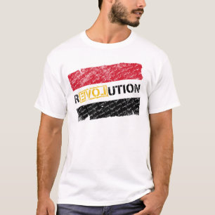 Camiseta Revolución egipcia (el Grunge se descolora)