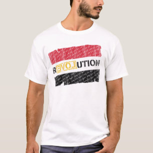 Camiseta Revolución egipcia (la raya se descolora)