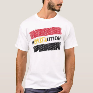Camiseta Revolución egipcia (la raya se descolora)