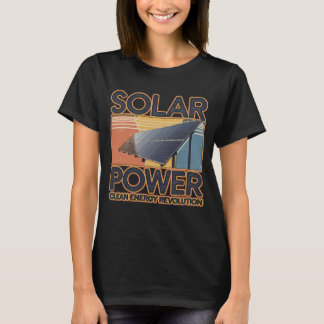 Camiseta REVOLUCIÓN ENERGÉTICA LIMPIA SOLAR estilo vintage