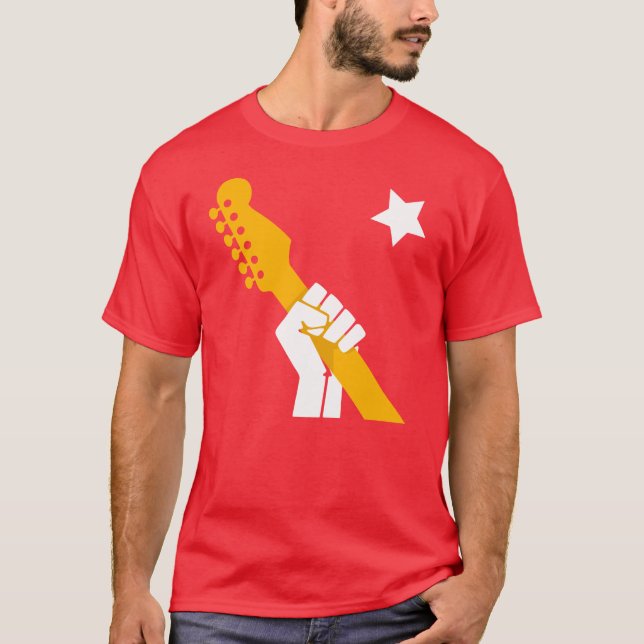 Camiseta Revolución T rojo #0003 de la teoría de la (Anverso)