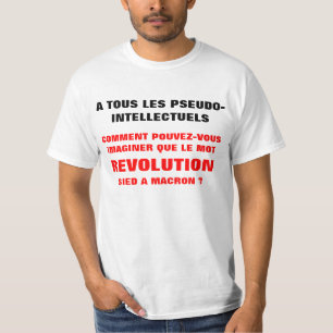Camiseta ¿REVOLUCIÓN y MACRON?? t-shirt