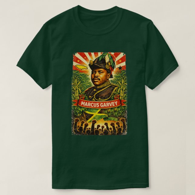 Camiseta Revolucionaria Panafricana de Marcus Garv (Diseño del anverso)