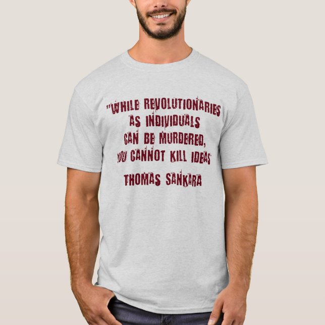 Camiseta Revolucionaria Thomas Sankara (Anverso)