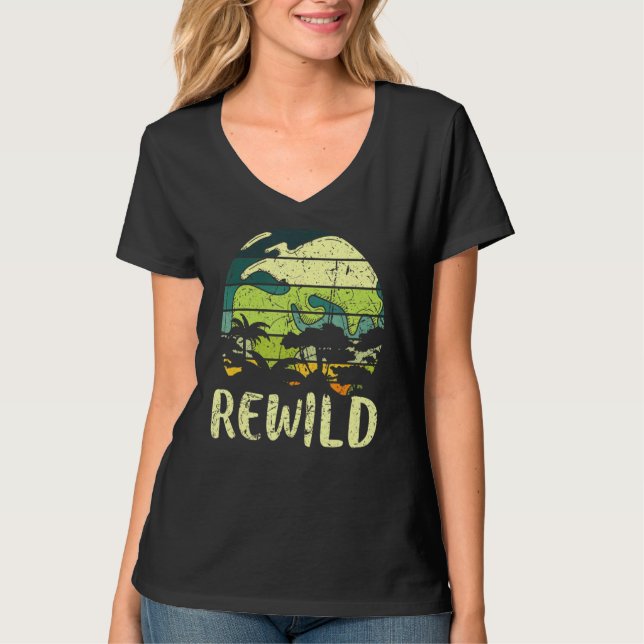 Camiseta Rewild Save World Earth Day Conservation Planet Vi (Anverso)