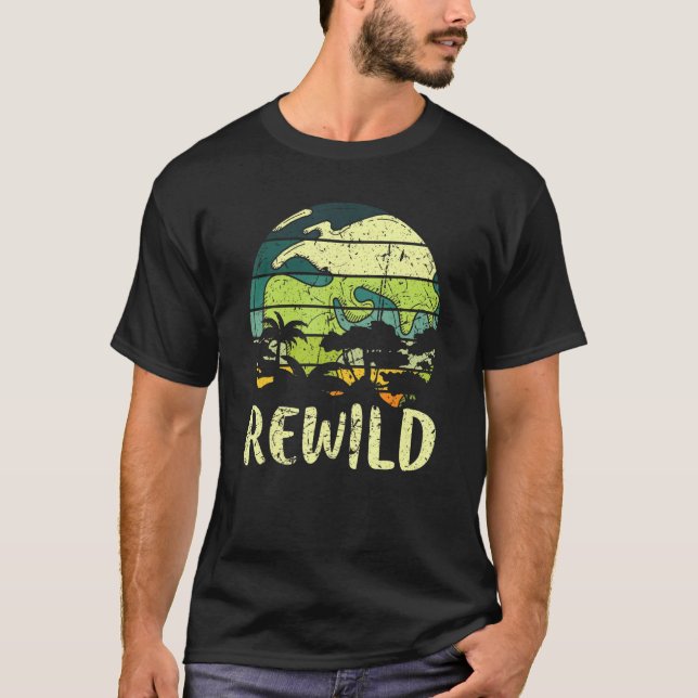 Camiseta Rewild Save World Earth Day Conservation Planet Vi (Anverso)