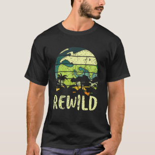 Camiseta Rewild Save World Earth Day Conservation Planet Vi