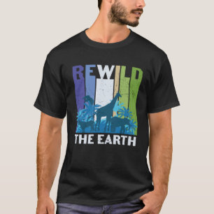 Camiseta Rewild The Earth Recycling Earth Day