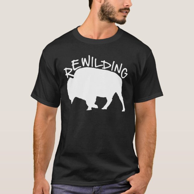 Camiseta rewilding wisent bison (Anverso)