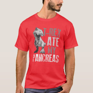 Camiseta Rex Ate My Pancreas   Diabetes Dinosaur Avers Gif